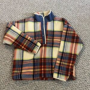 American Eagle Outfitters Multicolor Plaid fleece